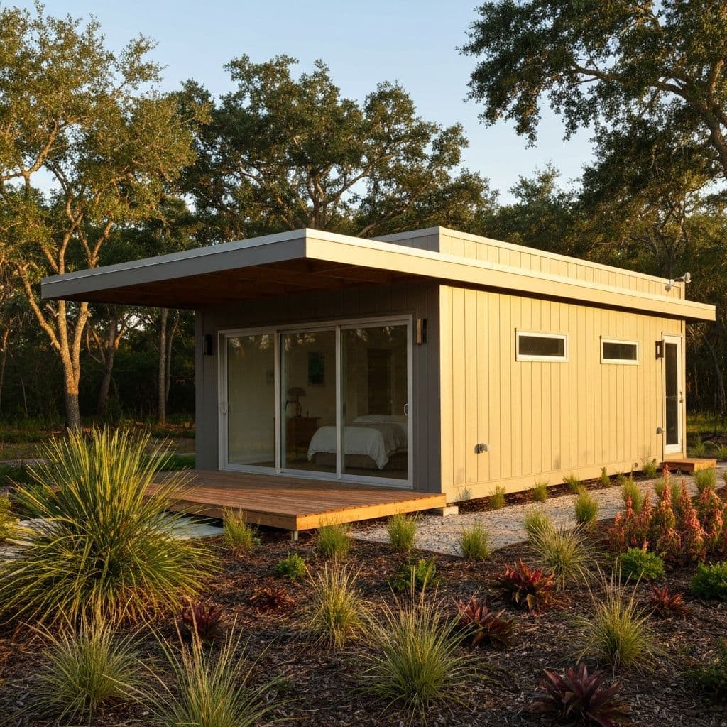40ft container one-bedroom ADU in Florida