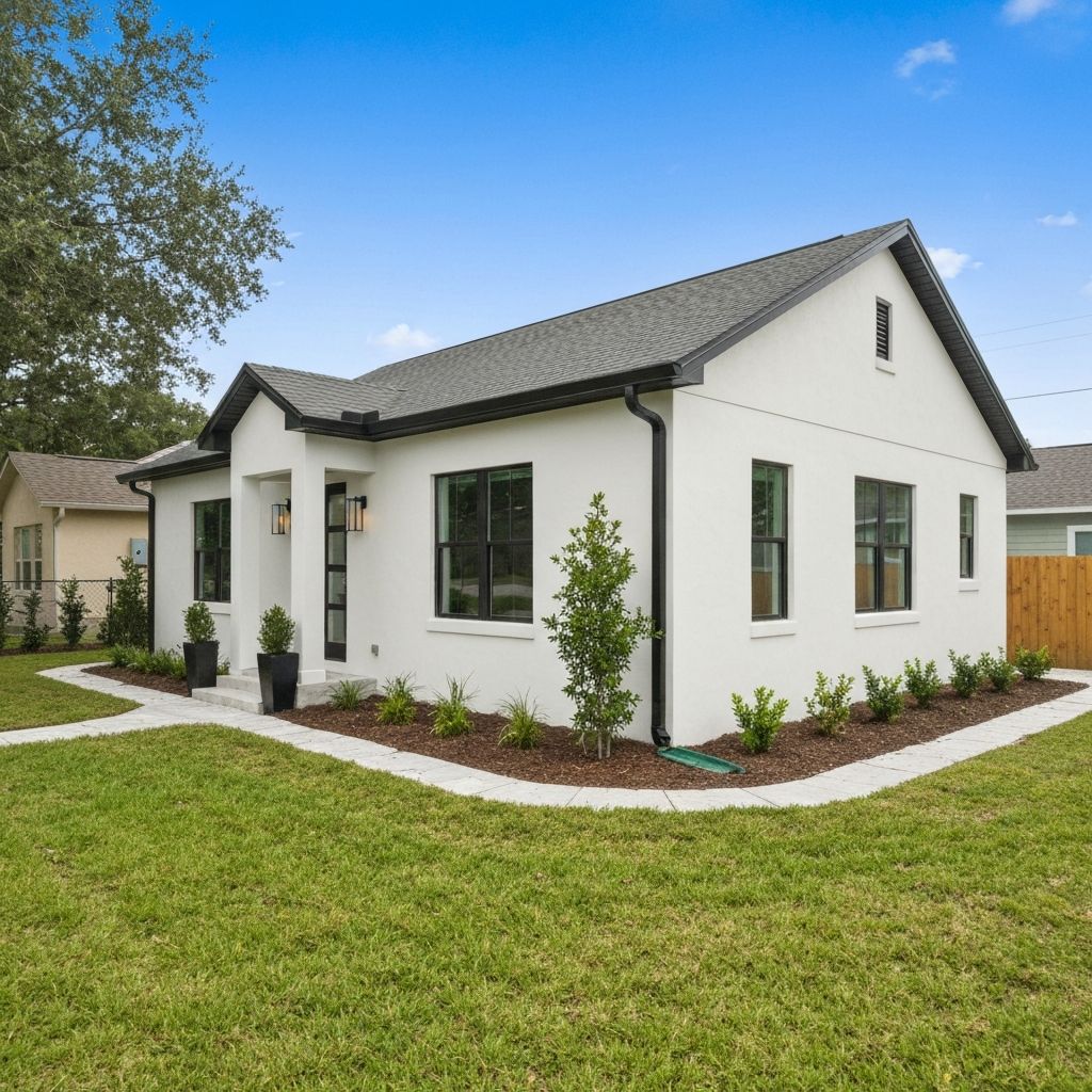 Traditional site-built ADU matching primary home